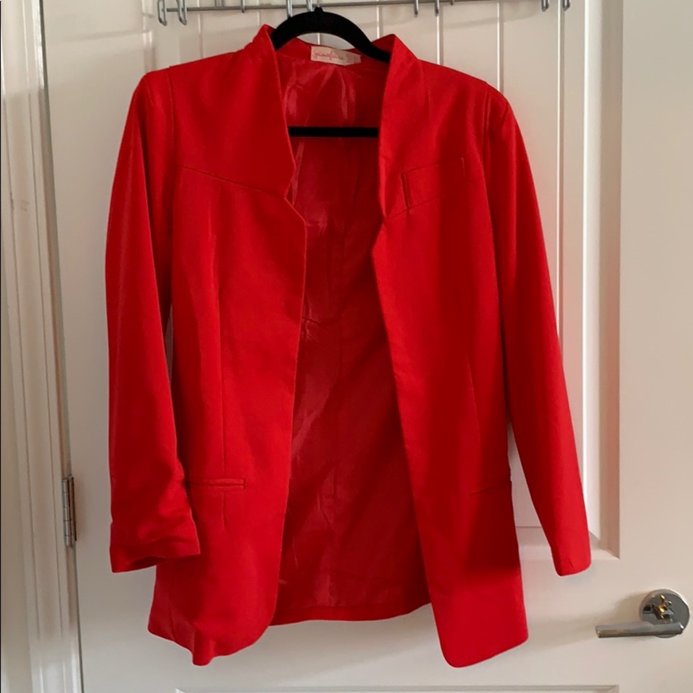Red blazer